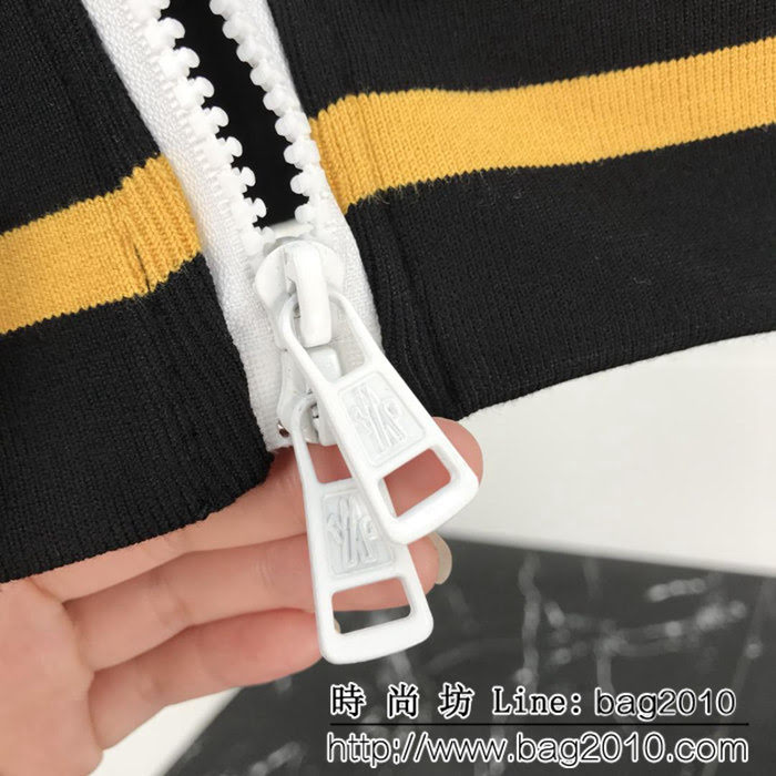 MONCLER蒙口 黑標限量款系列 2018FW 絲絨拼色字母飾帶繡花 拉鏈開衫外套套裝 ydi1170